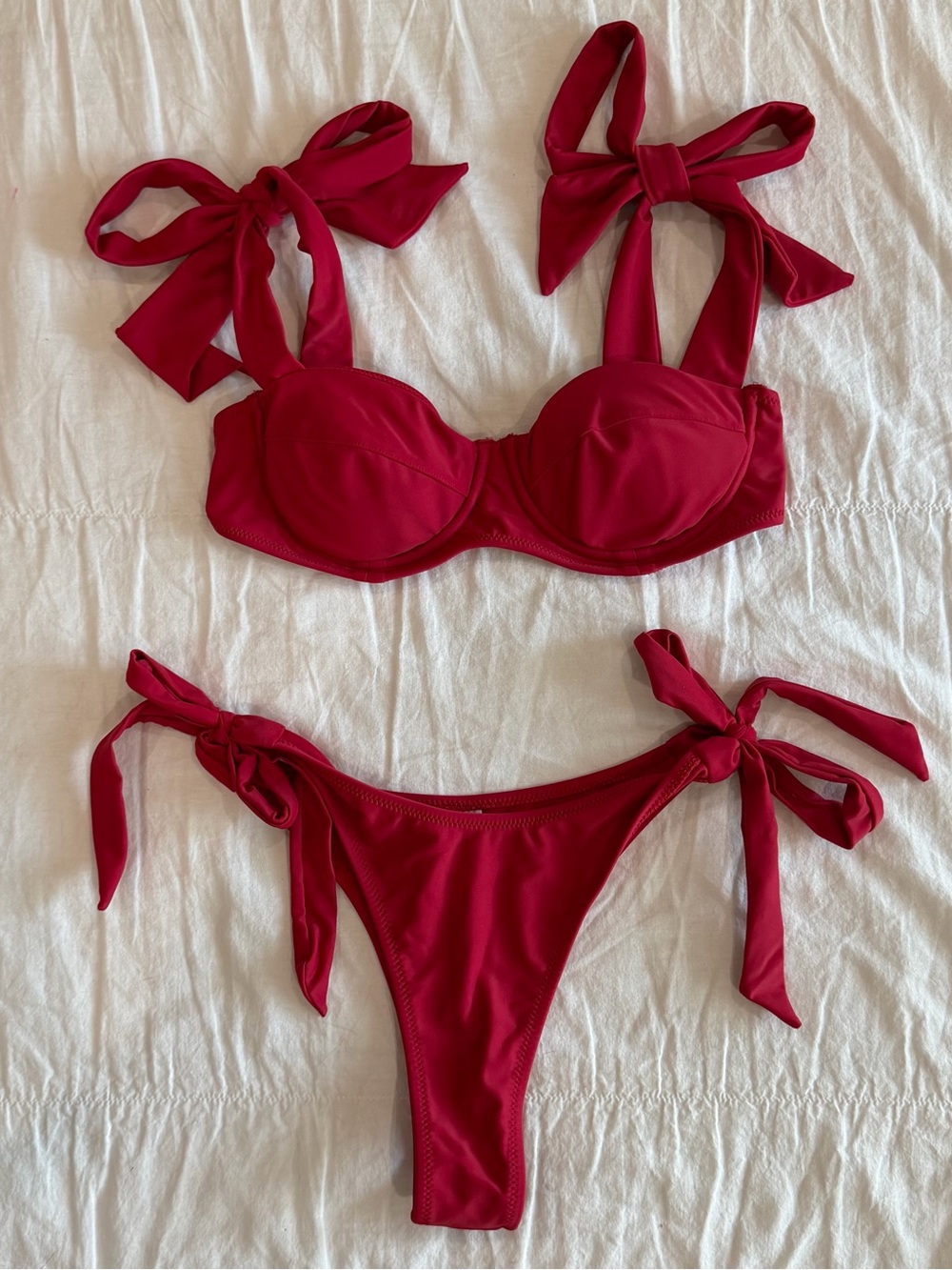 Strawberry Milk Mob Bow Bikini Set
